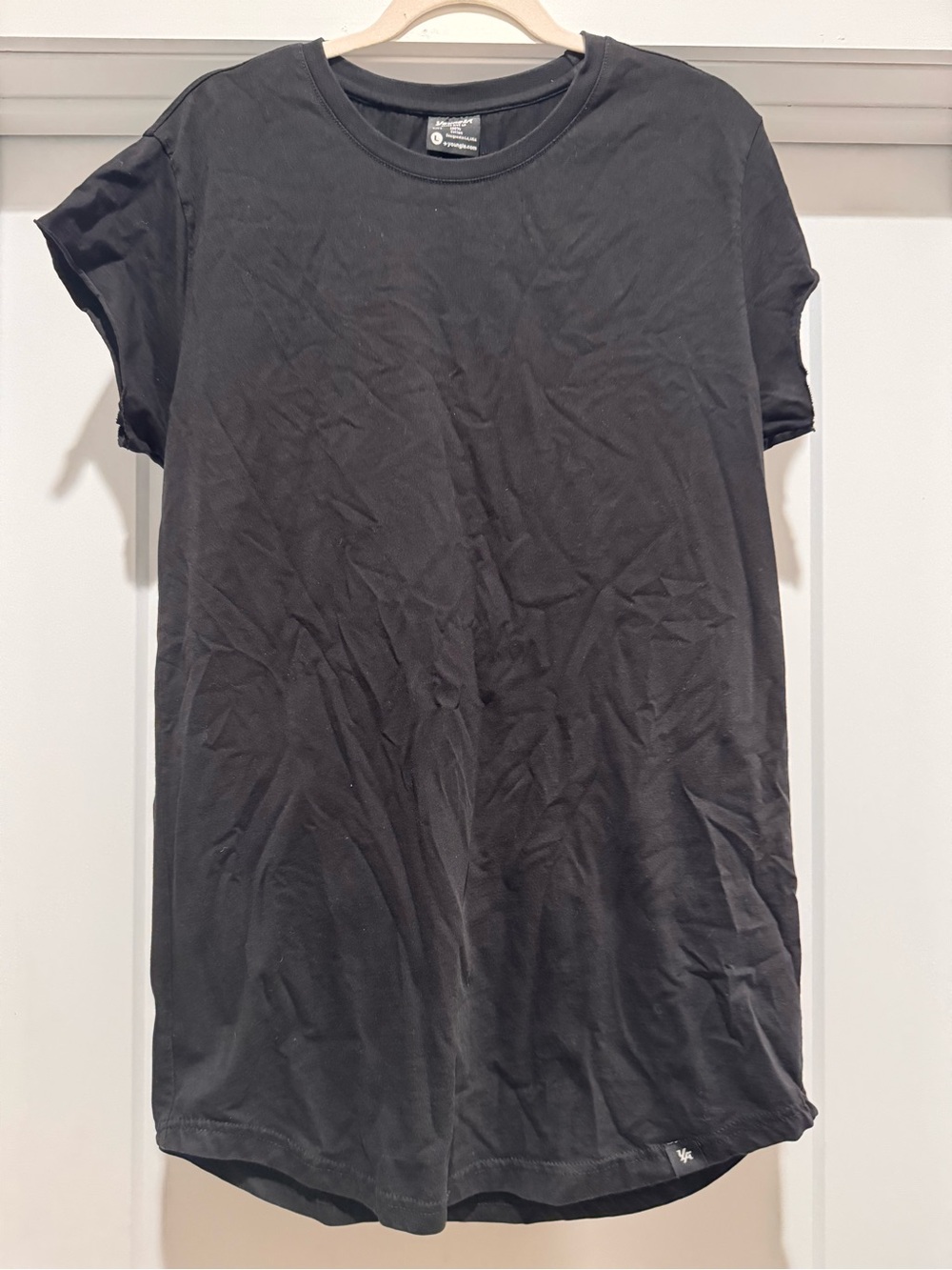 YoungLA Black Short Sleeve Crew Neck Tee
